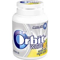 מסטיק אורביט וויט בקבוקון לבן בטעם פירות 64 גרם