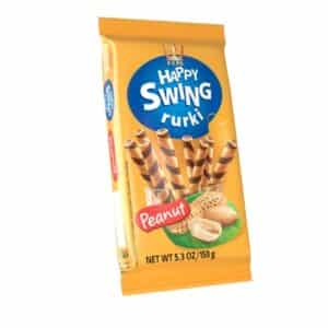 גליליות וופל במילוי קרם בוטנים 150 גרם FLIS