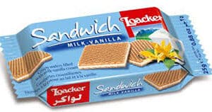 וופל לואקר בטעם וניל 25 גרם