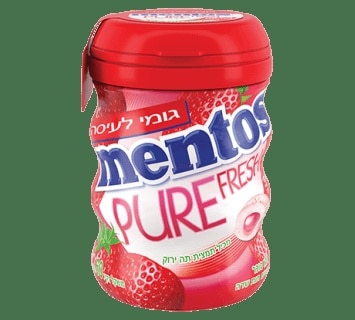 מנטוס ננו מעוגל תות 20 גרם