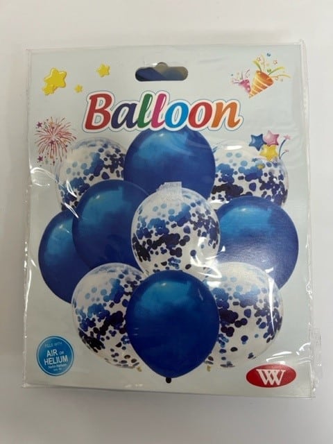 בלון פייטים 10 יח'- כחול