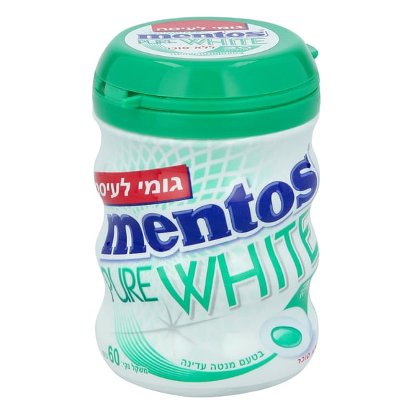 מנטוס פיור וויט מנטה עדינה 60 גרם