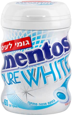 מנטוס פיור וויט מנטה מתוקה 60 גרם