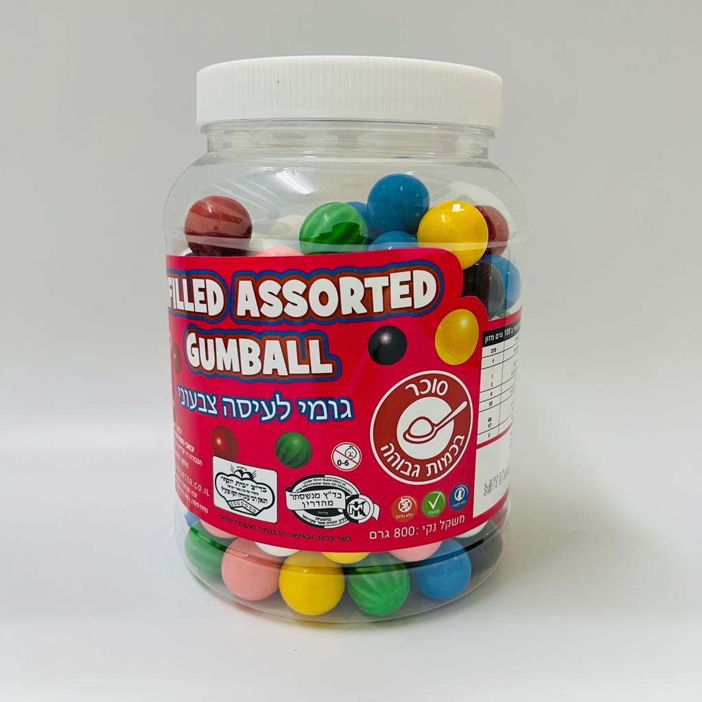 גומי לעיסה צבעוני מבריק 800 גרם