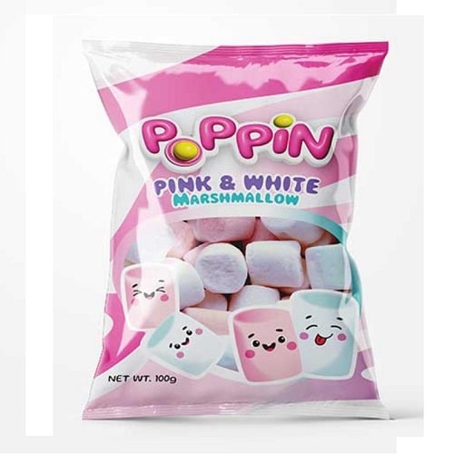 פופין מרשמלו ללא גלוטן ורוד לבן 100 גרם