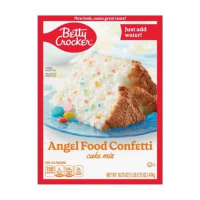 בטי קרוקר תערובת עוגת אנג'ל פוד קונפטי 474 גרם