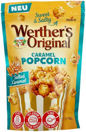 וורטר פופקורן קרמל מלוח 140 גרם