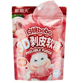 ממתק גומי מתקלף אפרסק (שקית גדולה) 130 גרם