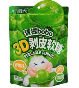 ממתק גומי מתקלף ענבים ירוקים (שקית גדולה) 130 גרם