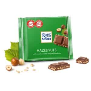 ריטר חלב עם שברי אגוזים 100 גרם