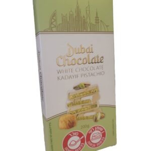 טבלת שוקולד דובאי לבן 200 גרם