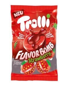טרולי גומי ממולא תות 75 גרם